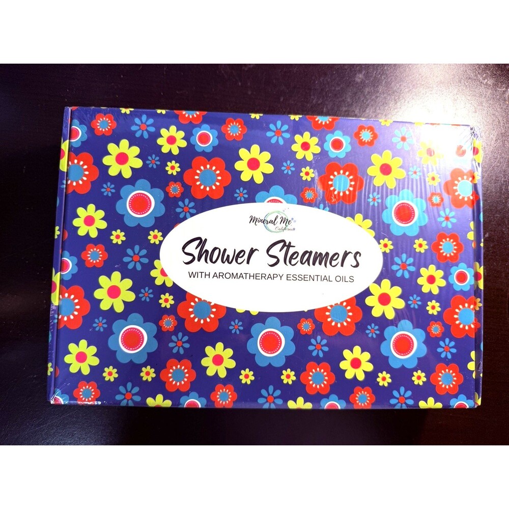 Mineral Me California Aromatherapy Shower Steamers 24 Pack, NIB Gift Box